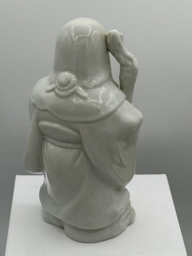 Japanese Jurōjin Jurojin God of Longevity Lucky God Ceramic Figurine 6” - Picture 4 of 5
