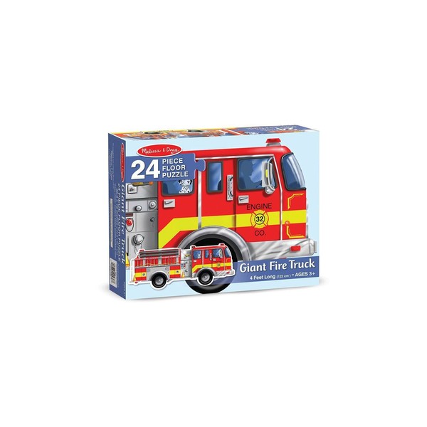 giant fire truck floor puzzle
