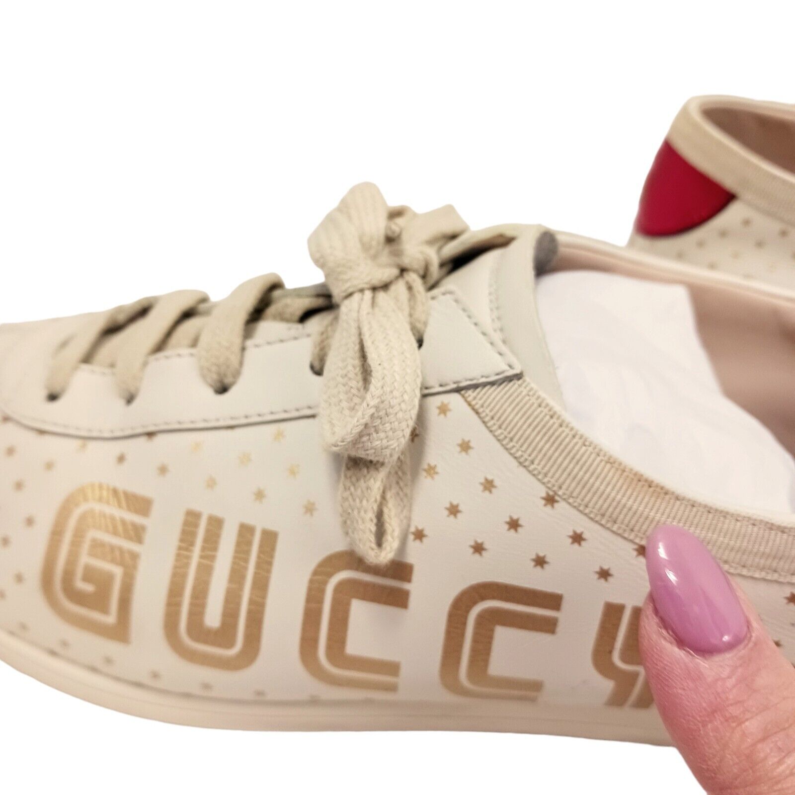 Gucci Falacer SNEAKERS Sega Guccy logo stars size… - image 13