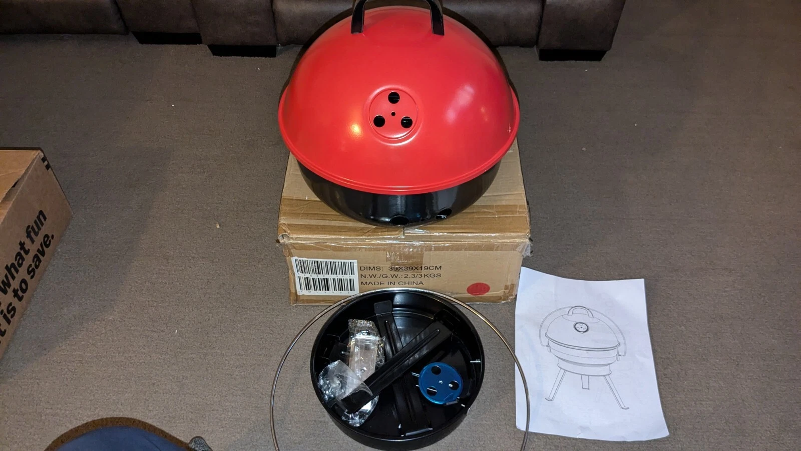 Innovations High Dome BBQ Grill. New in box. Tailgate, camping, backyard BBQ.