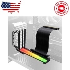 Vertical Graphics Card Holder Bracket with ARGB 5V 3Pin LED,GPU Mount