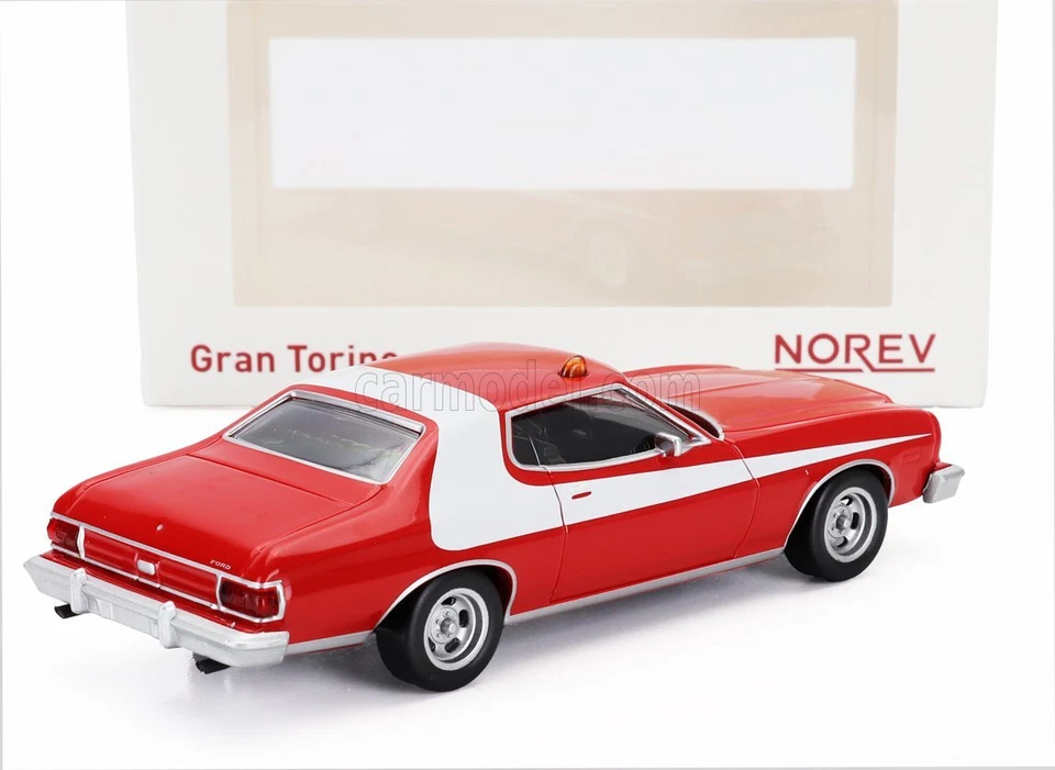 MODELLINO AUTO STATICO NOREV FORD GRAN TORINO COUPE 1976 STARSKY HUTCH 1/43 - Immagine 2 di 4