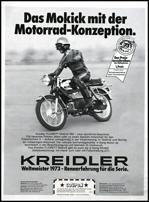 Kreidler Florett Mokick RM Advertising 1974