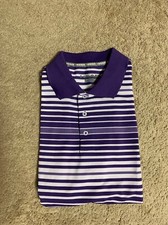 Head Men's Black Dri-Motion Golf Tennis Polo Shirt - Purple S