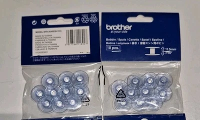 GENUINE BROTHER 11.5 SEWING MACHINE BOBBINS x 20 GENUINE XA5539151 SFB SA156