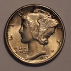 #1 Nicer Low Mintage 1937 P Winged Liberty Head Mercury Dime