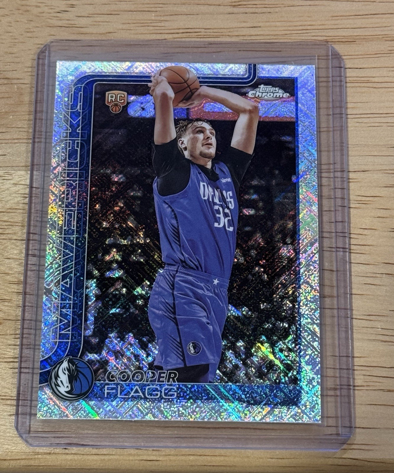 2025-26 Topps Chrome Cooper Flagg #251 Skylight Refractor RC Rookie Mavericks