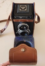 Vintage ARGUS Argoflex f/4.5 Anastigmat Camera with Leather ROHLIK Carrying Case