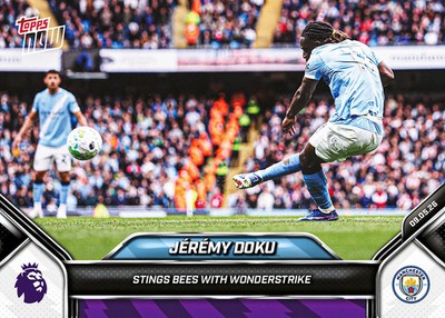 Jeremy Doku 2025-26 Premier League Topps Now #190 Manchester City Presale