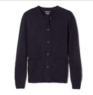 French Toast School Uniform Girls Crewneck Sweater Cardigan-Youth-NAVY-L 10/12 — photo 1