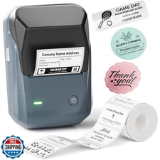NIIMBOT B1 Label Maker Machine with Tape, Thermal Label Printer Easy to Use f