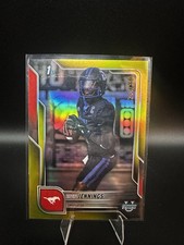 Topps 2025 Bowman Chrome Kevin Jennings Yellow Refractor /350 #152 SMU Football