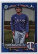 2025 Bowman Chrome Prospects Blue Reptilian Refractor /150 Elorky Rodriguez 1i7n