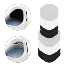 12Pcs Shoe Heel Repair Patch Self-Adhesive Sneaker Inside Patch Black/White/Grey