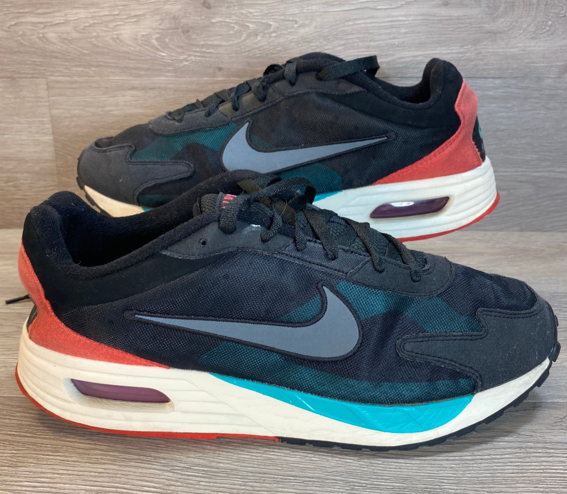 SAOLA Scarpe Nike Air Max Solo Nero Rosso Giada Trasparente Uomo Taglia 10.5 DX3666 001