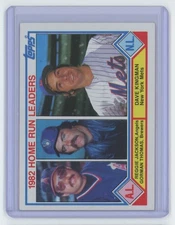 1983 Topps 1982 Home Run Leaders Reggie Jackson/Gorman Thomas/Dave Kingman .