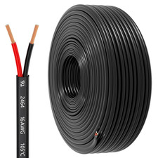 16 Gauge Wire 2 Conductor Electrical Wire, 16 AWG 1.309Mm Wire PVC Cord, 12V/24
