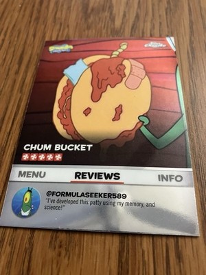 2025 Topps Chrome SpongeBob #BB-7: Chum Burger - Chum Bucket