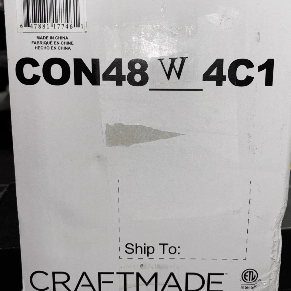 Craftmade Connery 48in LED Indoor Ceiling Fan in White& Light, Reversible Blades - Image 2 of 4