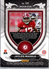 2021 Panini Prizm Draft Picks Collegiate #169 Jaylen Waddle Red White and Blue