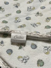 Vintage 80s Carter's Classics Nursery Rhymes Baby Receiving Blanket