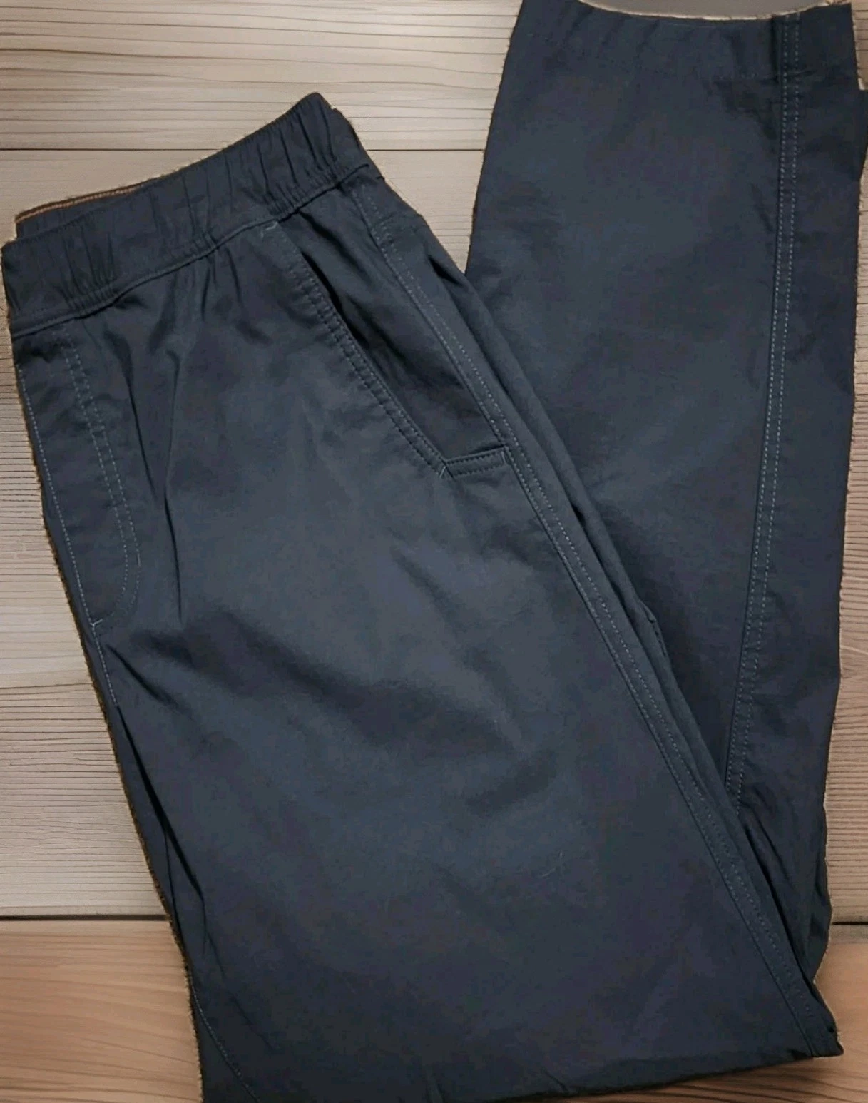 Eddie Bauer Pants Mens Medium Blue Cargo Stretch Hiking Outdoor Gorpcore