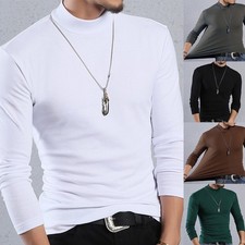 Mens Comfortable Long Sleeve Thermal Tops Great for Layering and Casual Days