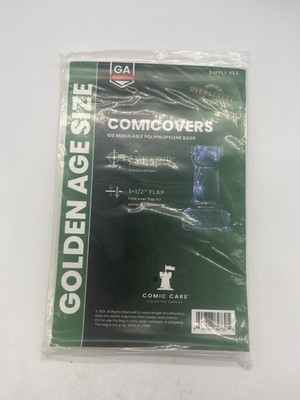 Comicovers Golden Age Size 100 Resealable Polypropylene Bags Comic Care