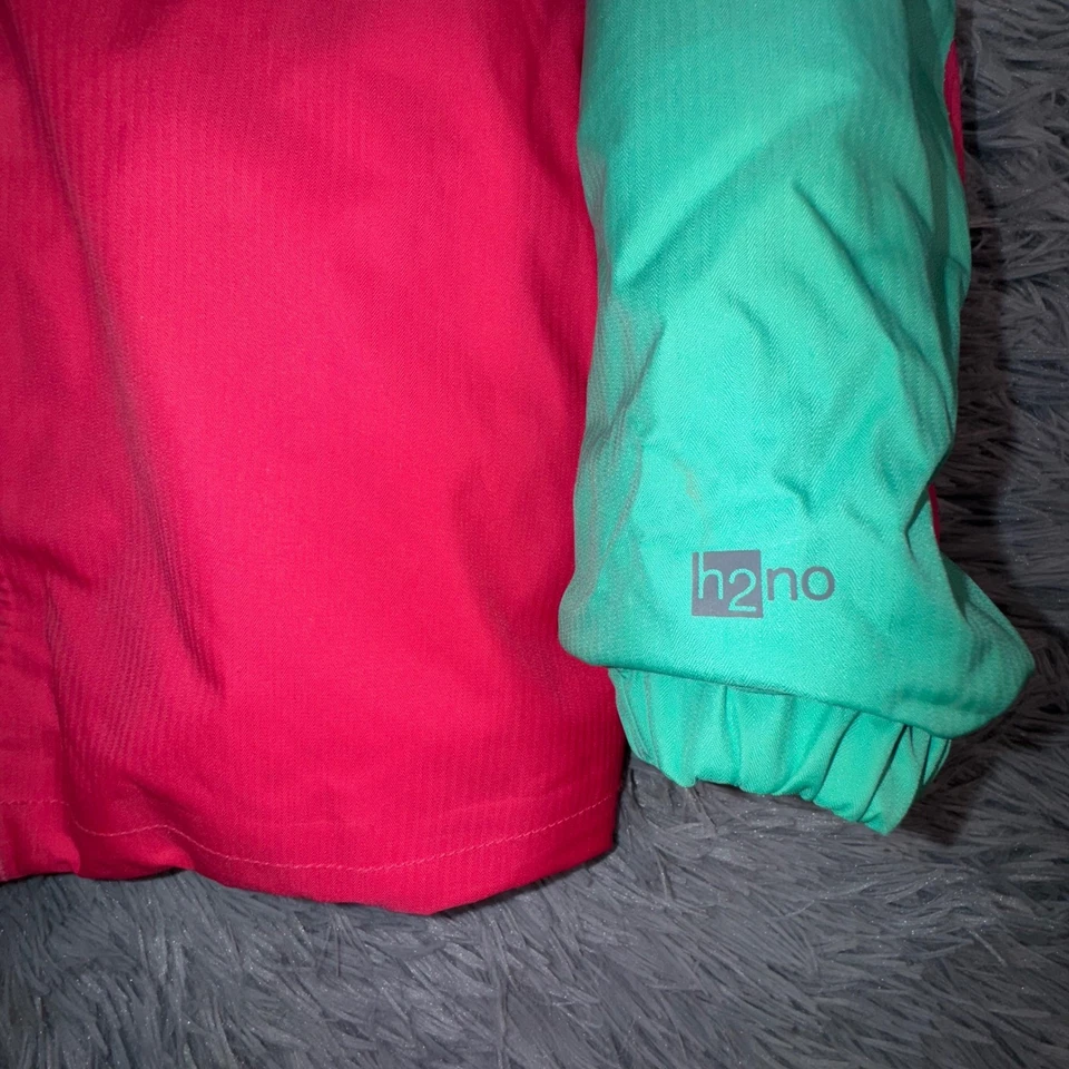 Patagonia Niño Niñas 2T Bebé Pila de Nieve Chaqueta Verde azulado Rosa Invierno Esquí Nieve H2No Foto 3 de 4