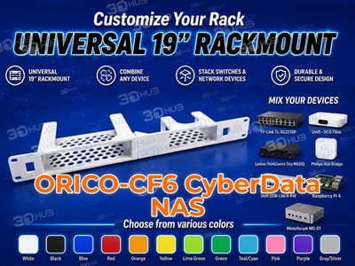 ORICO-CF6 CyberData NAS 19'' Rackmount 1U - Mix & Match with other devices