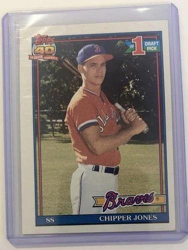 1991 Topps - Chipper Jones #333 (RC) Rookie Card Atlanta Braves HOF