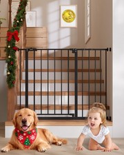 29.5 40.75" Baby Gate for Stairs, 30" Tall Dog Gates for Doorways Hallways,...