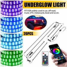 Rgb Dream Color Underglow Double Row Led Neon Kit Light Strip For Car Truck Eoa