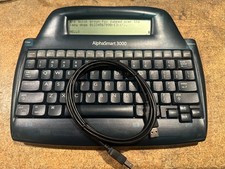 AlphaSmart 3000 Portable Word Processor New Batts Cable Keys Stiff But Working