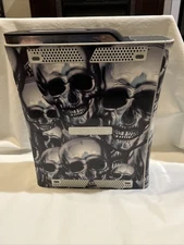 Xbox 360 Console W/ 120gb HDD Hard Drive No Cords Untested Skull Sticker
