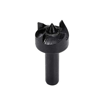 iayokocc Wood Lathe Turning Spur Cup Center, Thimble Drill Bit 30mm, Black 