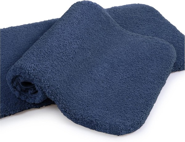 Badematte Rutschfest 2Er Pack Mikrofaser 50X80Cm Marineblau-image