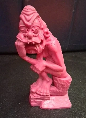 1963 Marx Nutty Mads The Thinker Wacky Figure Shelf O2