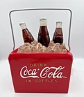 Vtg Coca Cola Light Up 3 Bottle Drink Cooler Water Fountain Corded Colectible