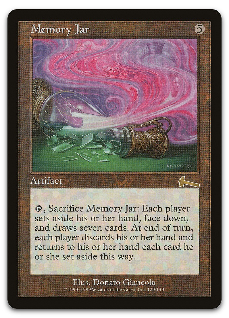 Memory Jar #129 (NM) Urza's Legacy ULG Magic MTG