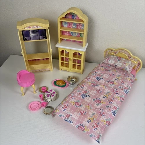 Mattel 1996 Barbie My Folding Pretty House Furniture Vintage Y2K Lot VTG
