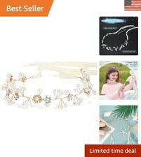 Charming Silver Flower Girl Headpiece - Perfect for Weddings  First Communions