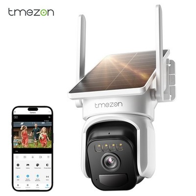 3MP Kamera FUNK ÜBERWACHUNGSKAMERA Akku Outdoor WLAN WIFI PTZ CAMERA Set AUßEN