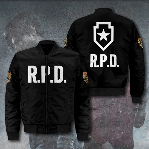 Resident Evil 2 Remake x Leon Scott Kennedy 3D Bomber Jacket GNE5353.7 video thumbnail