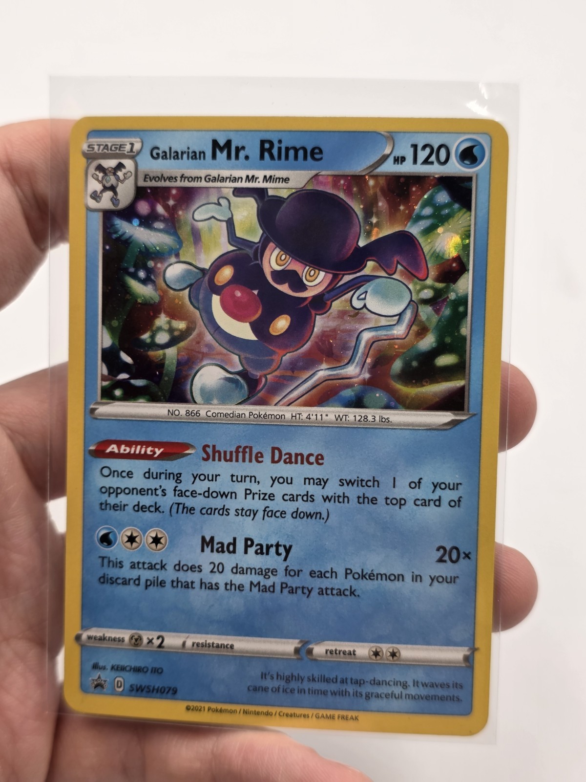 Galarian Mr. Rime SWSH079 Black Star Promos SWSH Cosmos Holo Pokémon TCG 2021 NM