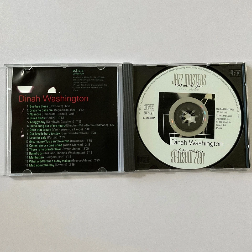 Dinah Washington & Sonny Rollins Jazz Masters CD 1997 e.f.s.a. IRISH IMPORT Foto 2 de 4