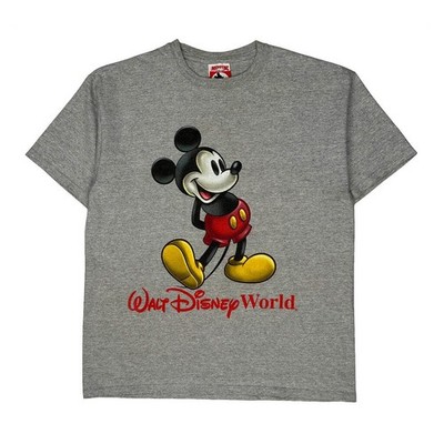 Walt Disney World Disney Cartoon T-Shirt - Medium Grau Baumwollmischung