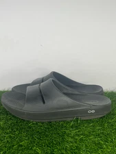 OOFOS OOahh Recovery Slides Black Men’s 10 Women’s 11 EU 44 Comfort Sandals