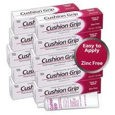 Cushion Grip Soft Pliable Thermoplastic For Refitting Dentures 1 Oz (10 Pack)NEW