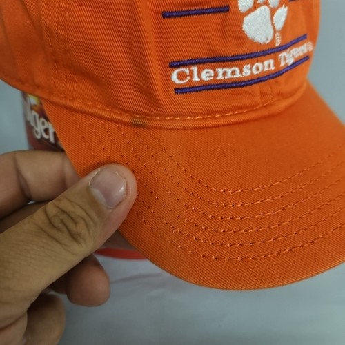Cappellino regolabile Clemson Tigers arancione con logo ricamato - Foto 4 di 4